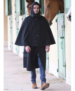 Imperméable long original PLR Equitation - style cape / sans manche