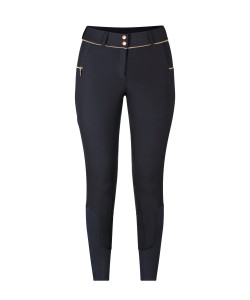 PLR Equitation - Pantalon d'Equitation Bambou - Bleu Nuit, par Lamée