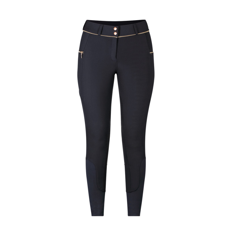 PLR Equitation - Full Seat Bamboo Breeches - Midnight Blue, by Lamée