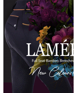 PLR Equitation - Pantalon d'Equitation Bambou - Bleu Nuit, par Lamée