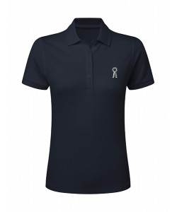 PLR Equitation Navy Blue Signature Polo Shirt for Women