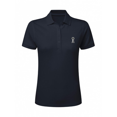 Polo Femme Signature bleu marine PLR Equitation Polo Femme Signature bleu marine PLR Equitation