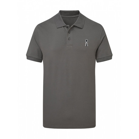 PLR Equitation Charcoal Signature Polo Shirt for Men