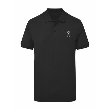 PLR Equitation Black Signature Polo Shirt for Men