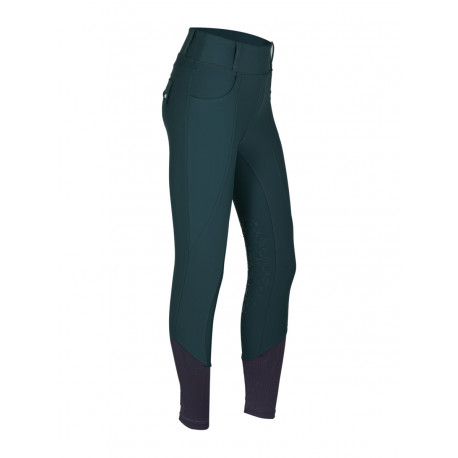 PLR Equitation - Leggings Compression Lux, vert mousse, Full Seat par Lamée