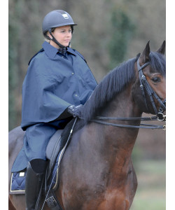 PLR Equitation original long riding raincoat - sleeveless / cape style