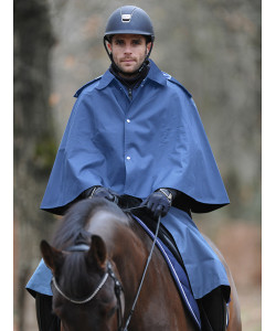 PLR Equitation original long riding raincoat - sleeveless cape style