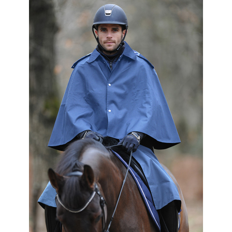 Imperméable original long PLR Equitation - style cape / sans manche