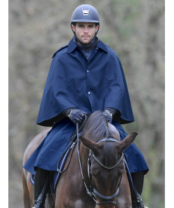 Imperméable long original PLR Equitation - Style cape sans manche