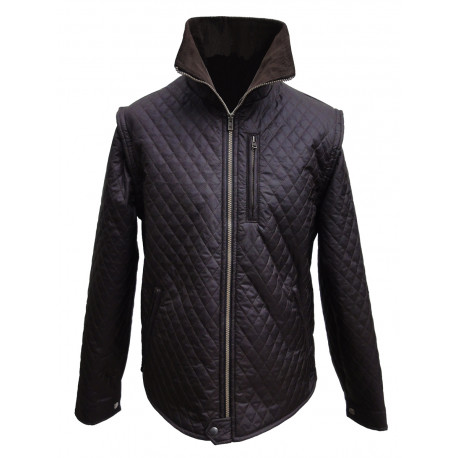 Veste matelassée paddock marron chocolat PLR Equitation