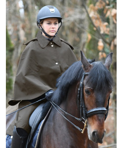 Original PLR Equitation long riding raincoat - Cape style (sleeveless)