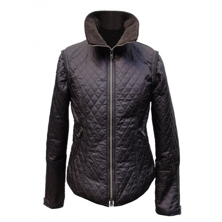 PLR Equitation chocolate brown quilted paddock jacket