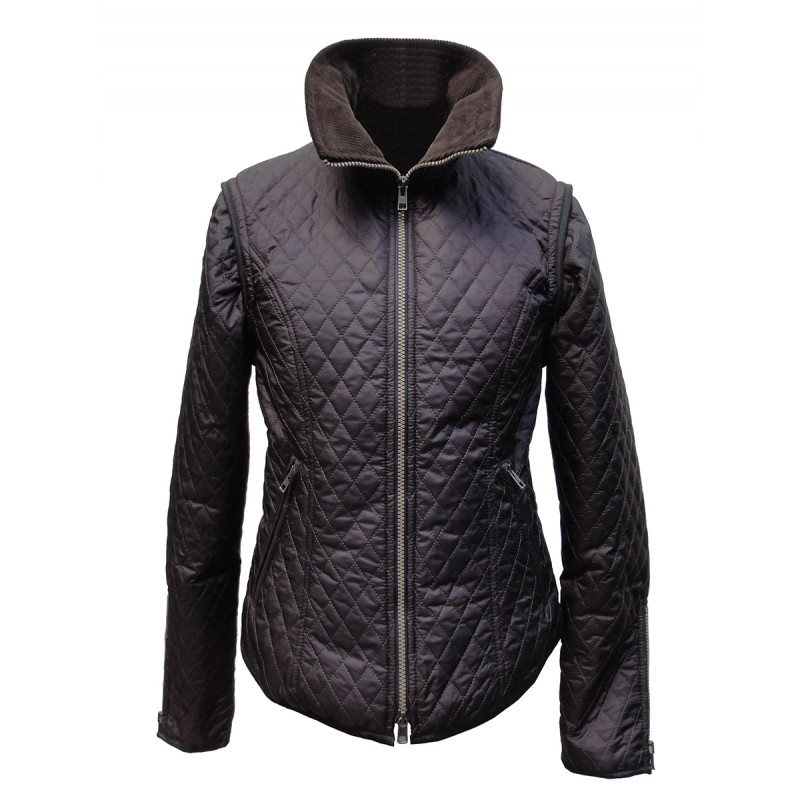 Veste matelassée paddock chocolat PLR Equitation