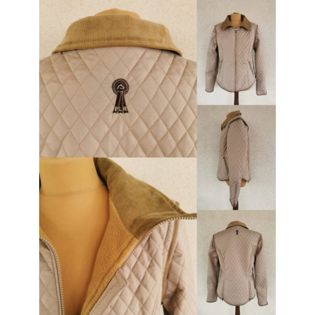 Veste matelassée PLR Equitation, classique de l'élégance équestre, entièrement doublée polaire, avec manches amovibles