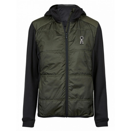 Women Khaki and Black Hybrid-Stretch Hooded Jacket PLR Equitation