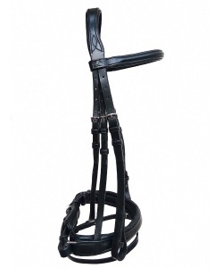 Bridon Anatomique PLR - Cuir Noir