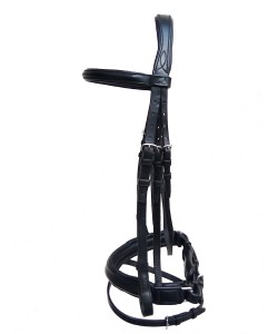 Bridon Anatomique PLR - Cuir Noir